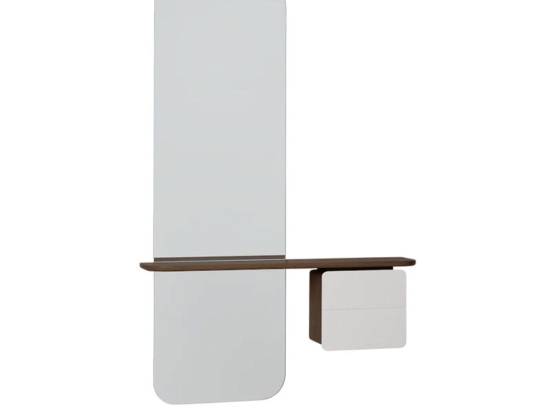 Καθρέπτης Τοίχου One More Look 5820C5620-7 78x15x118cm Dark Oak Nuance Mist Umage