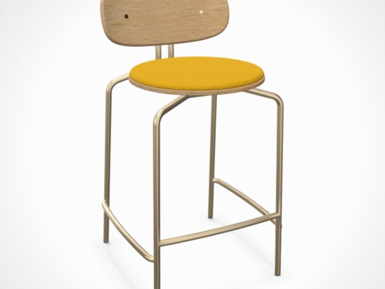 Σκαμπό Curious 5919-1C719-09 49x51x88.7cm Brass Curry Sun