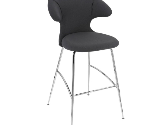 Σκαμπό Μπάρ Time Flies 590-04C5912-2 51x56x112cm Shadow-Chrome Umage