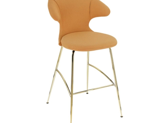 Σκαμπό Μπάρ Time Flies 590-06C5912-1 51x56x112cm Tangerine-Brass Umage
