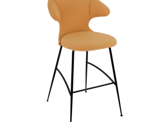 Σκαμπό Μπάρ Time Flies 590-06C5912-3 51x56x112cm Tangerine-Black Umage