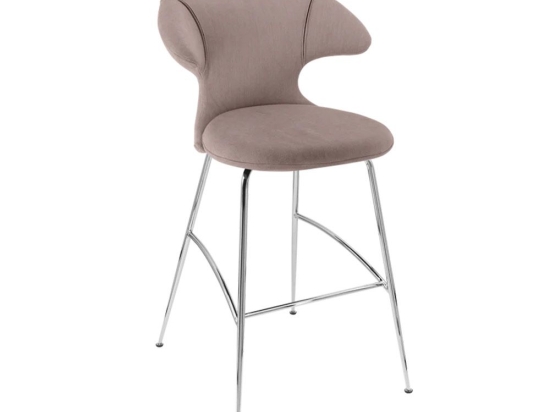 Σκαμπό Μπάρ Time Flies 590-07C5912-2 51x56x112cm Monrose-Chrome Umage