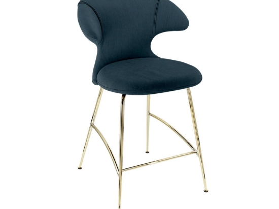 Σκαμπό Time Flies 590-15C5913-1 51x56x102cm Jet Air Blue-Brass Umage