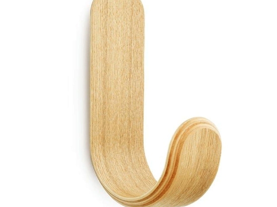 Κρεμάστρα Curve 331550 5,3x10x17,7cm Natural Normann Copenhagen Ξύλο