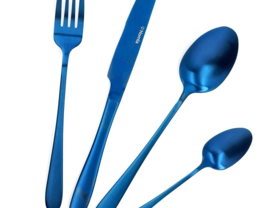 Μαχαιροπίρουνα Abele (Σετ 16Τμχ) 163845 Matte Blue 16 τμχ Ανοξείδωτο Ατσάλι