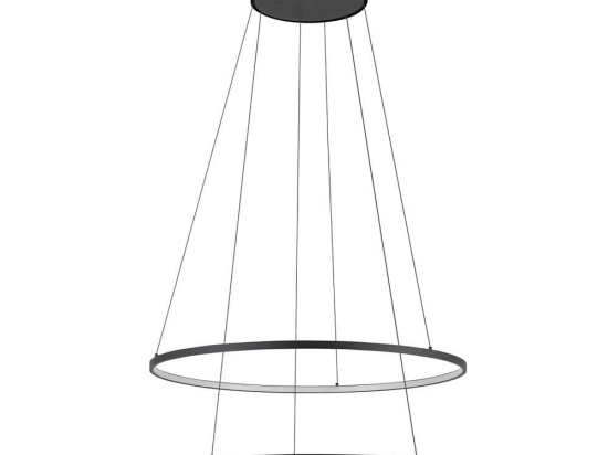 Φωτιστικό Οροφής Circolo 10814 60x140cm Led 35W 3000K Black Nowodvorski