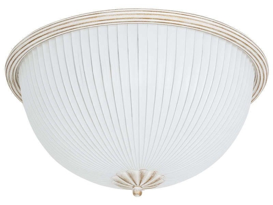 Φωτιστικό Οροφής - Πλαφονιέρα Baron II 5993 White-Gold Nowodvorski Μέταλλο,Γυαλί