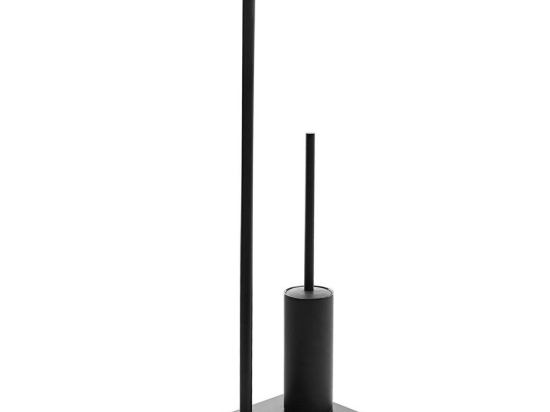 Βάση Χαρτιού Υγείας Με Πιγκάλ Attica 226975 15x25x72cm Black