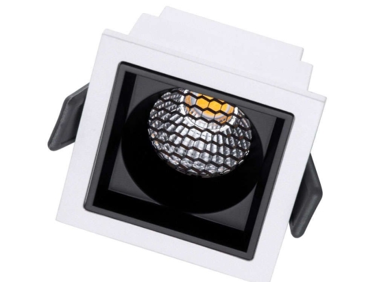 Φωτιστικό Οροφής - Σποτ Χωνευτό Pluto-S 60264 7W Led 6,4x6,4x4,9cm White-Black GloboStar