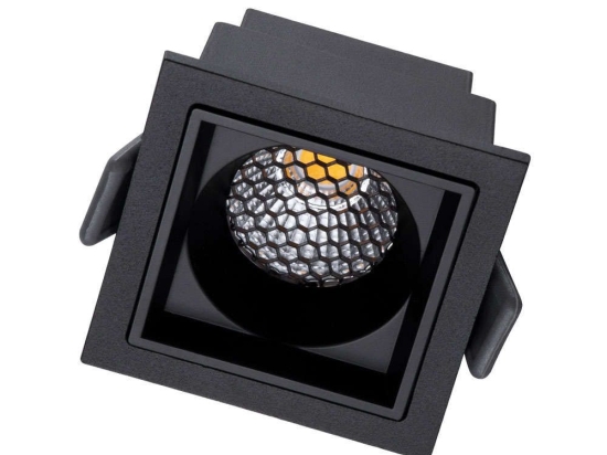 Φωτιστικό Οροφής - Σποτ Χωνευτό Pluto-S 60268 7W Led 6,4x6,4x4,9cm Black GloboStar