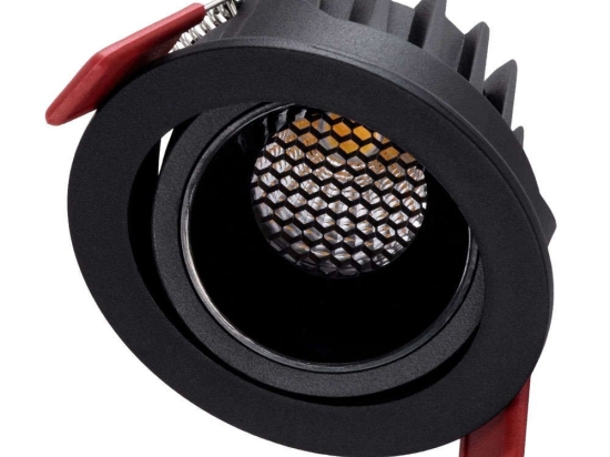Φωτιστικό Οροφής - Σποτ Χωνευτό Leo-R 60287 10W Led Φ8,5x6,6cm Black GloboStar