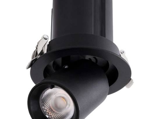 Φωτιστικό Οροφής - Σποτ Χωνευτό Virgo-S 60305 7W Led Φ9x9cm Black GloboStar