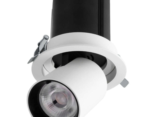 Φωτιστικό Οροφής - Σποτ Χωνευτό Virgo-M 60307 12W Led Φ11x11,5cm White-Black GloboStar