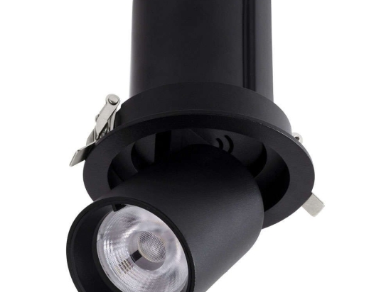 Φωτιστικό Οροφής - Σποτ Χωνευτό Virgo-M 60308 12W Led Φ11x11,5cm Black GloboStar