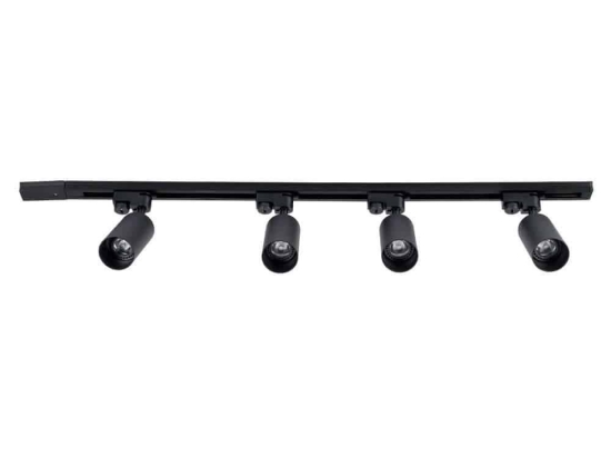 Φωτιστικό Οροφής - Σποτ Leo 60356 4xGU10 100x6x20cm Black GloboStar