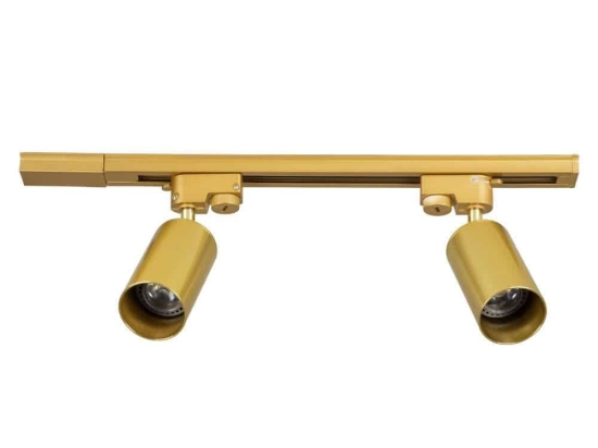 Φωτιστικό Οροφής - Σποτ Leo 60358 2xGU10 50,5x6x20cm Gold GloboStar