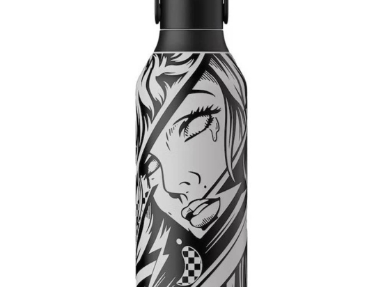 Θερμός S2 Studio Cry Me A River 500ml Black-White Chilly’s Ανοξείδωτο Ατσάλι
