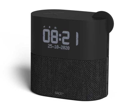 Ρολόι-Ράδιο WAKEit Black Sackit 15x9.5x15cm