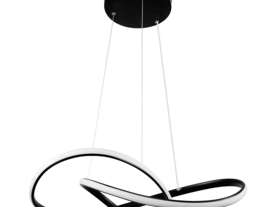 Φωτιστικό Οροφής Dexter 61049 Led 72W Φ53cm Black GloboStar Αλουμίνιο