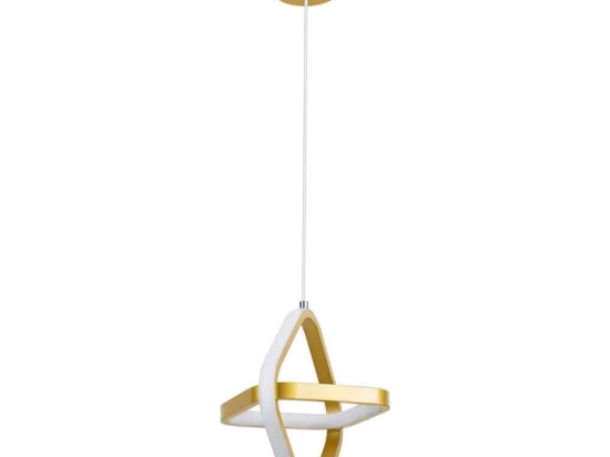 Φωτιστικό Οροφής Rose 61066 Led 22W 24x22x24cm Gold GloboStar