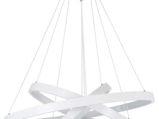 Φωτιστικό Οροφής Nemesis Trio 61171-DECO Φ40/60/80cm Με Τηλεχειριστήριο Dim Led 14723lm 120W White GloboStar