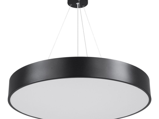 Φωτιστικό Οροφής Πλαφονιέρα Burton 61202-P Led 75W Φ60cm Black GloboStar