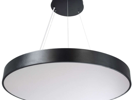 Φωτιστικό Οροφής Με Τηλεχειριστήριο Burton 61204-P Φ80cm Dim Led 11020lm 100W Black Globostar
