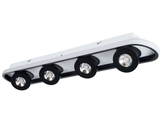 Φωτιστικό Οροφής - Σποτ Nespo 61214 80x13x6,5cm Led 5376lm 48W Black Globostar