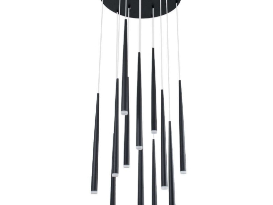 Φωτιστικό Οροφής Tears 61313 Φ60x51,5cm Με Τηλεχειριστήριο Dim Led 3960lm 36W Black GloboStar
