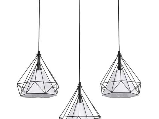 Φωτιστικό Οροφής Eiffel 61569 E27 68x25x130cm Black GloboStar