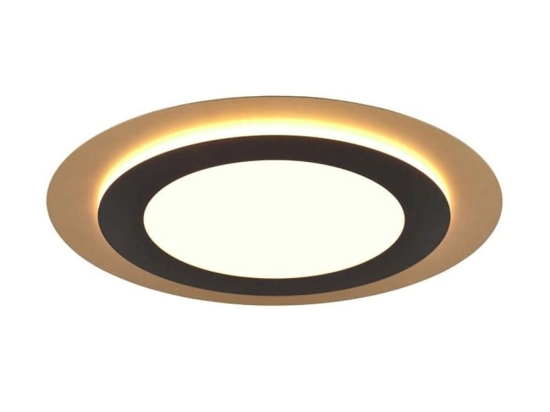 Φωτιστικό Οροφής - Πλαφονιέρα Morgan 641519280 45x4cm 1xSMD 42W 5600lm Black-Gold Trio Lighting