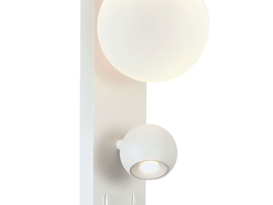 Φωτιστικό Τοίχου - Απλίκα VK/04576/WA/W/W Φ12,5x15x30,3cm 2xLed 767lm 6/6W 3000K White VKLed