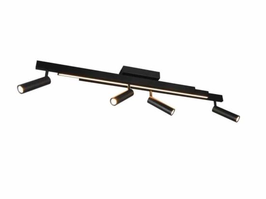 Φωτιστικό Οροφής - Σποτ Zeno 648310532 133x8x23cm Black Trio Lighting