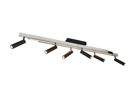 Φωτιστικό Οροφής - Σποτ Zeno 648310705 180x8x23cm Silver-Black Trio Lighting