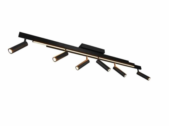 Φωτιστικό Οροφής - Σποτ Zeno 648310732 180x8x23cm Black Trio Lighting