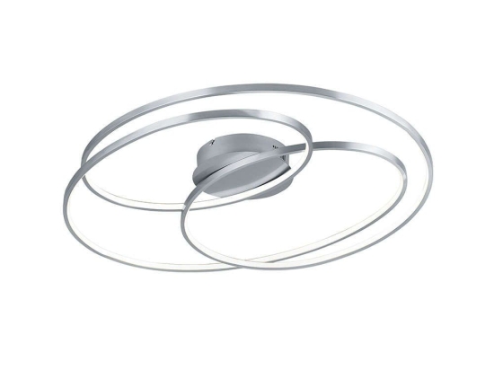 Φωτιστικό Οροφής - Πλαφονιέρα Led Gale 673918007 80x65cm Nickel Trio Lighting Μέταλλο