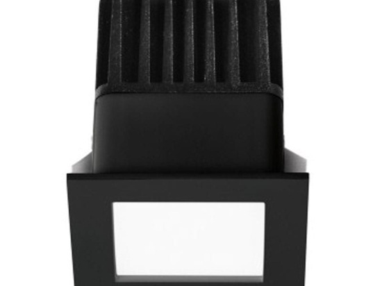 Panel Led Χωνευτό Quito 6826-02-464 Με Driver 3000K 1150lm 6,2x8,2cm Black Fabas Luce Τετράγωνο