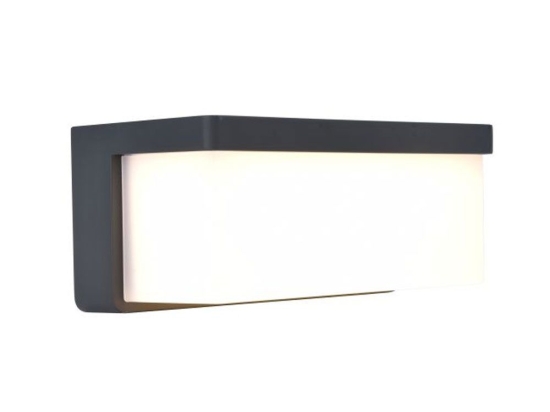 Φωτιστικό Τοίχου Ηλιακό Zelna 5203301345 LED 8.8W 3000K 770Lm Dark Grey Lutec