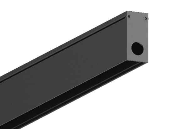 Μαγνητική Ράγα Λεπτή Eiva VK/04586/TR/S/1.5/B Led 48V Dali Εξωτερική - Κρεμαστή 1,5m Black VKLed