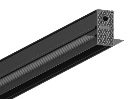 Μαγνητική Ράγα Λεπτή Eiva VK/04588/TR/TL/1.5/B Led 48V Dali Χωνευτή Trimless 1,5m Black VKLed