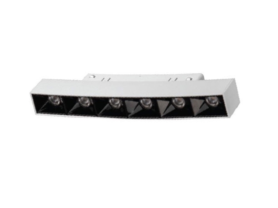 Γραμμικό Φωτιστικό Ento Led VK/04626/TR/DA/2/W/W Στρογγυλής Μαγνητικής Ράγας Dali 48V 3000K 6W 500lm Για Διάμετρο 2m White VKLed