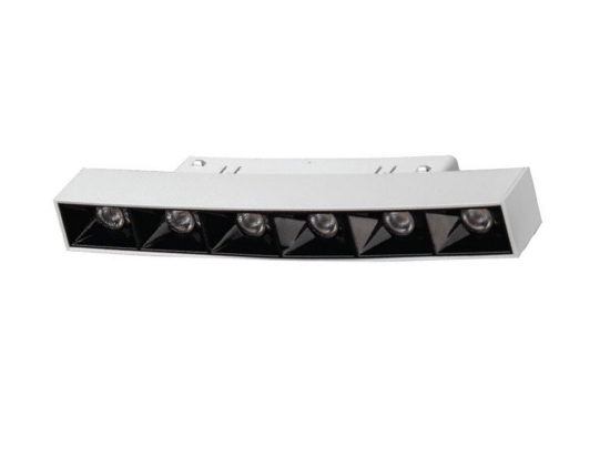 Γραμμικό Φωτιστικό Ento Led VK/04626/TR/DA/3/W/W Στρογγυλής Μαγνητικής Ράγας Dali 48V 3000K 6W 500lm Για Διάμετρο 3m White VKLed