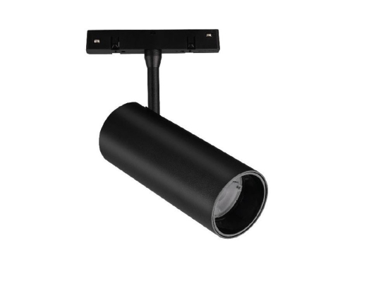 Σποτ Led Ento VK/04629/TR/DA/1/B/W Για Στρογγυλή Μαγνητική Ράγα Dali 48V 3000K 18W 1300lm CRI>90 Για Διάμετρο 1m Black VKLed