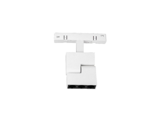 Σποτ Ράγας Led Ento VK/04630/TR/DA/1/W/W Στρογγυλής Μαγνητικής Ράγας Dali 48V 3000K 6W 460lm Για Διάμετρο 1m White VKLed