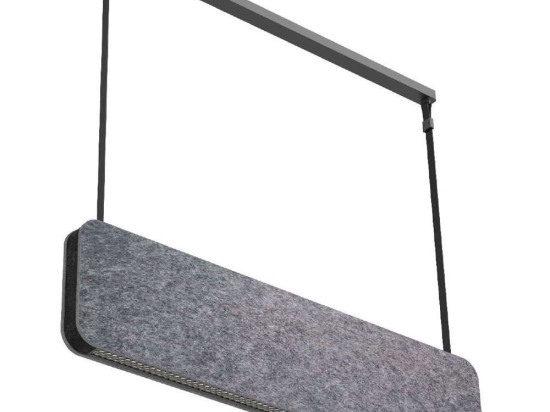Φωτιστικό Οροφής - Ράγα Mute VK/04562/120/G/W/DA 120x6,4x30cm Led 6300lm 45W 3000K Grey VKLed