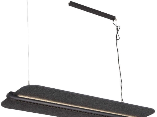 Φωτιστικό Οροφής - Ράγα Mute VK/04563/132/B-G/W/DA 132,2x50x5,7cm Led 7200lm 60W 3000K Black-Grey VKLed
