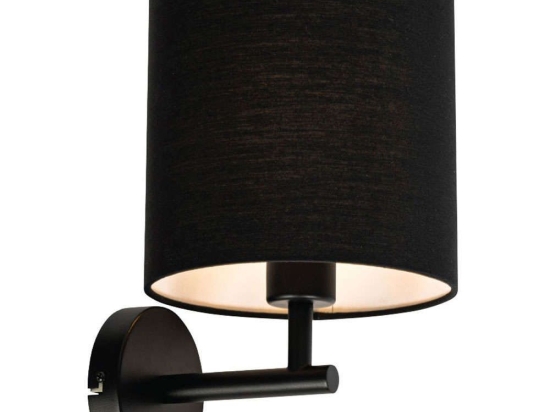 Φωτιστικό Τοίχου - Απλίκα VK/03312/WA/BB Φ20x23x31cm E27 20W Black VKLed