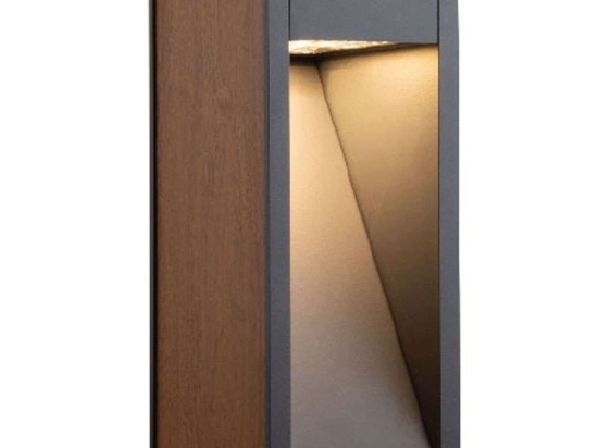 Φωτιστικό Δαπέδου Natu VK/02214/WD/W/30 15,7x15,7x30cm Led 156lm 7W 3000K Natural-Anthracite VKLed
