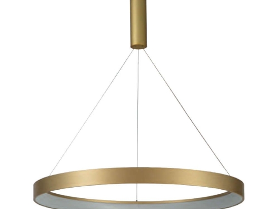 Φωτιστικό Οροφής 77-8147 Led 60cm Amaya Gold Mat Homelighting Αλουμίνιο,Ακρυλικό