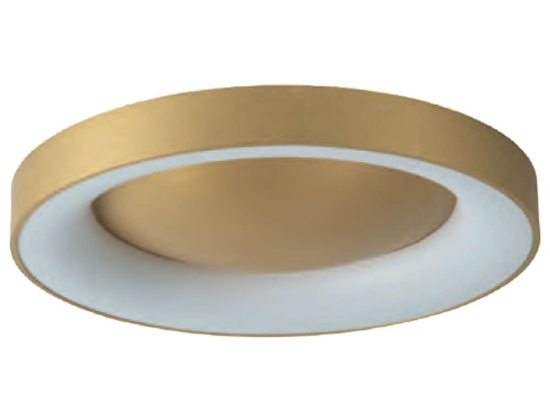 Φωτιστικό Οροφής - Πλαφονιέρα 77-8159 Led 60cm Amaya Brushed Gold Homelighting Αλουμίνιο,Ακρυλικό